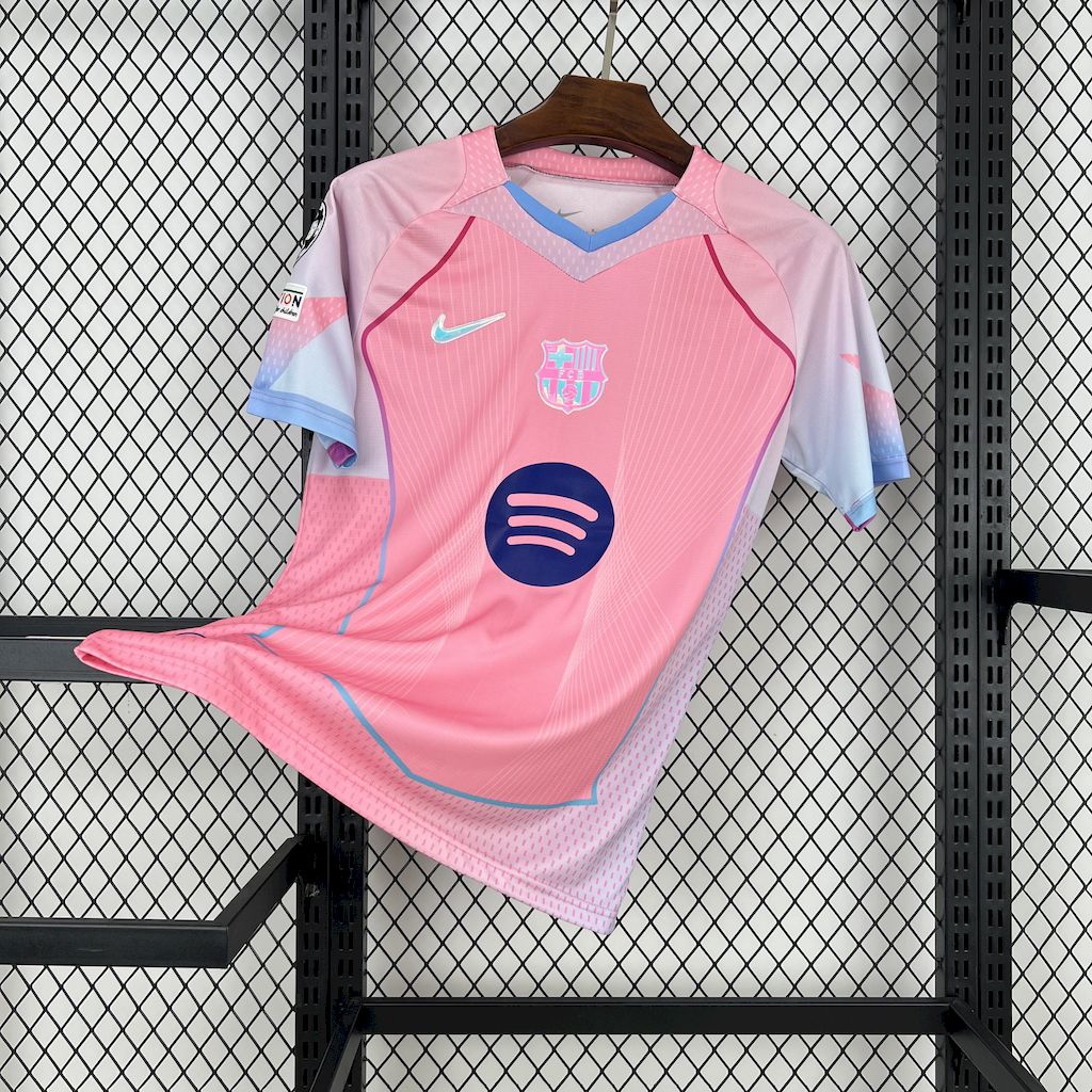 Camisa Barcelona Edição Especial 25/26 - Torcedor Masculina Rosa Refletiva