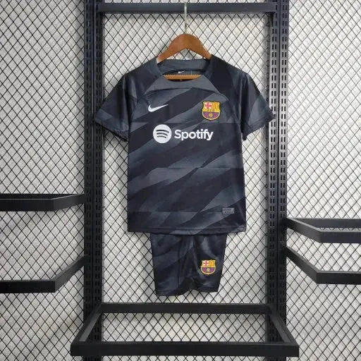 Camisa Barcelona Goleiro 23/24 - Torcedor Infantil Preta - Netmantos