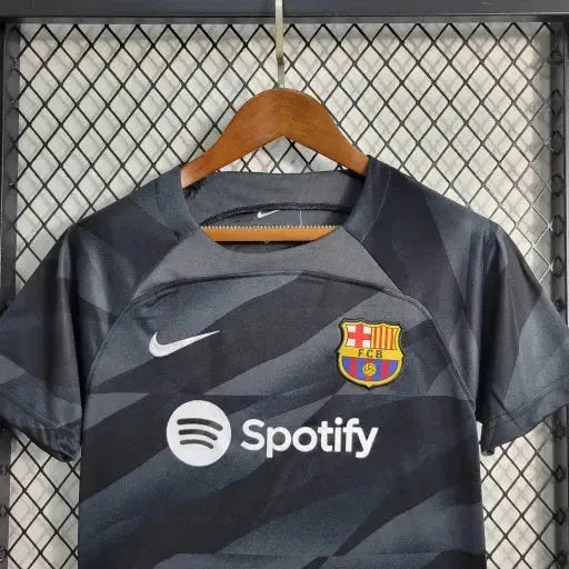 Camisa Barcelona Goleiro 23/24 - Torcedor Infantil Preta - Netmantos