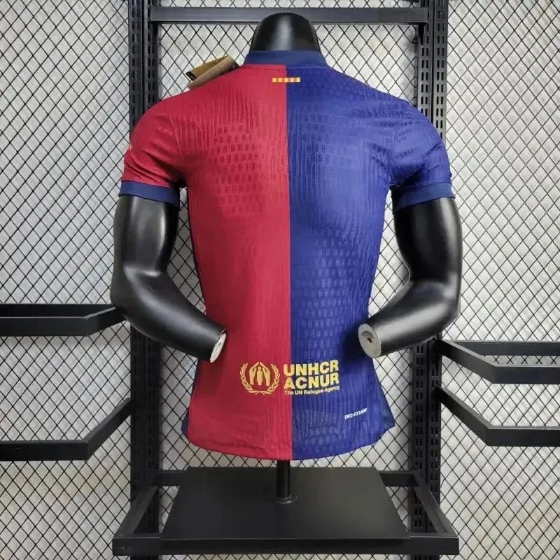 Camisa Barcelona Home 24/25 - Jogador Masculina Azul e Vermelho - Netmantos