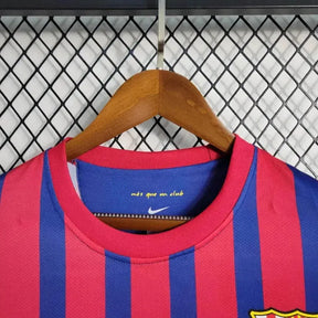 Camisa Barcelona Home Retrô 2011/12 - Torcedor Masculina Manga Longa - Netmantos