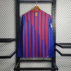 Camisa Barcelona Home Retrô 2011/12 - Torcedor Masculina Manga Longa - Netmantos