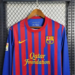 Camisa Barcelona Home Retrô 2011/12 - Torcedor Masculina Manga Longa - Netmantos