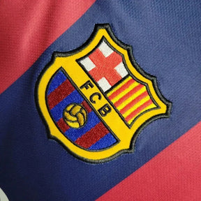 Camisa Barcelona Home Retrô 2014/15 - Torcedor Masculina Manga Longa - Netmantos