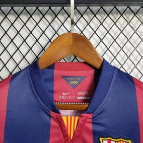 Camisa Barcelona Home Retrô 2014/15 - Torcedor Masculina Manga Longa - Netmantos