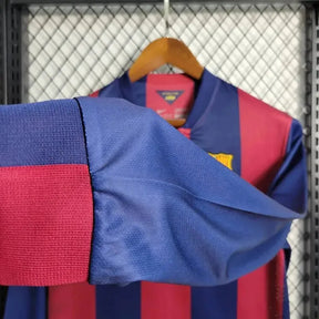 Camisa Barcelona Home Retrô 2014/15 - Torcedor Masculina Manga Longa - Netmantos