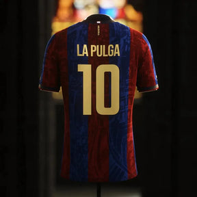 Camisa Barcelona La Pulga Grená - Torcedor Masculina Comma Football - Netmantos