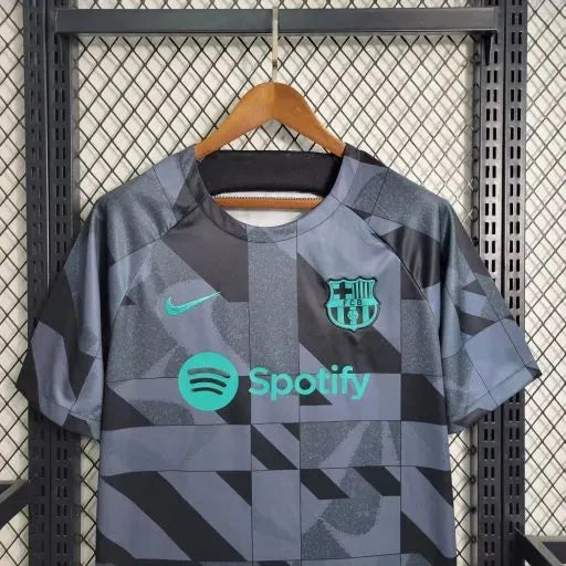 Camisa Barcelona Treino 23/24 - Torcedor Masculina Preta e Verde - Netmantos