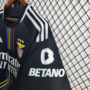 Camisa Benfica II 23/24 - Torcedor Masculina Preta - Netmantos
