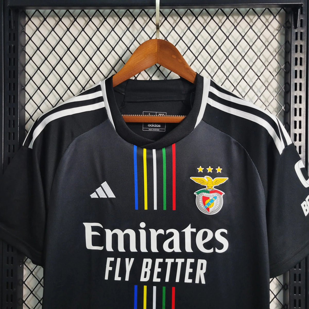 Camisa Benfica II 23/24 - Torcedor Masculina Preta - Netmantos