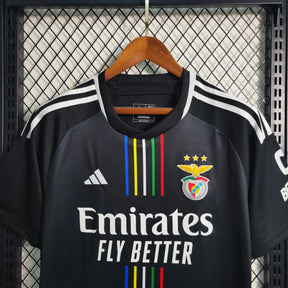 Camisa Benfica II 23/24 - Torcedor Masculina Preta - Netmantos