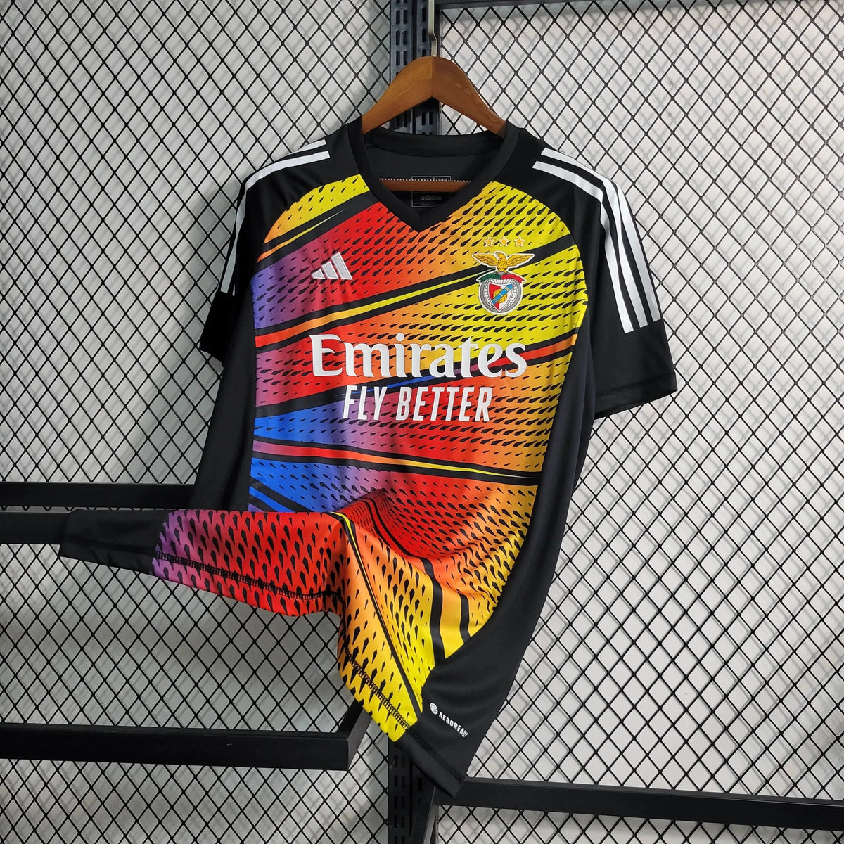 Camisa Benfica Treino 23/24 - Torcedor Masculina Amarela e Preta - Netmantos