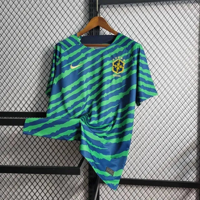 Camisa Brasil Edição Especial 22/23 - Torcedor Masculina Verde e Azul - Netmantos