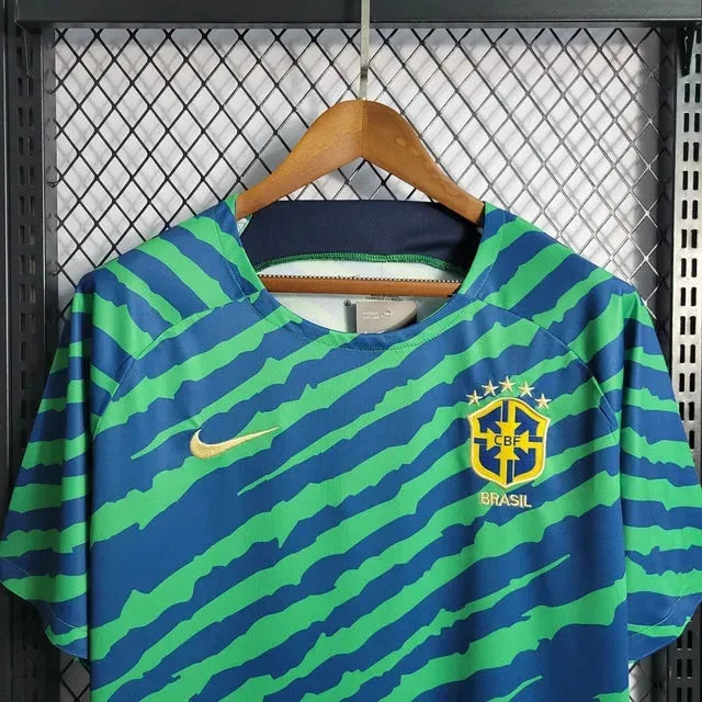 Camisa Brasil Edição Especial 22/23 - Torcedor Masculina Verde e Azul - Netmantos