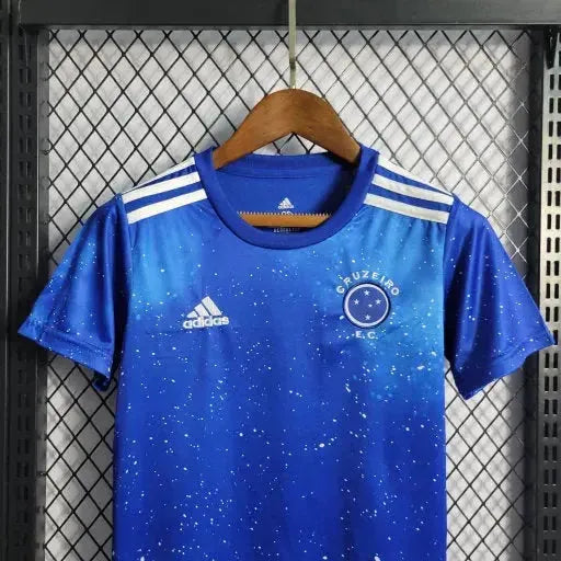 Camisa Cruzeiro Home 22/23 - Torcedor Infantil Azul - Netmantos