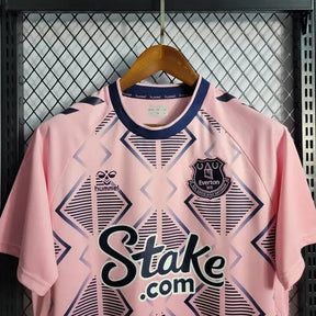 Camisa Everton Away 22/23 - Torcedor Masculina Rosa - Netmantos