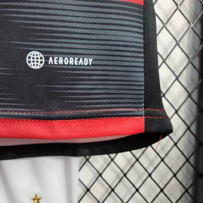 Camisa Flamengo Home 23/24 - Torcedor Infantil Vermelha e Preta - Netmantos