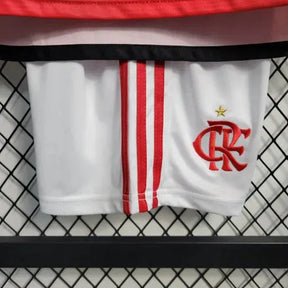 Camisa Flamengo Home 23/24 - Torcedor Infantil Vermelha e Preta - Netmantos