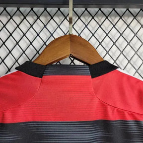 Camisa Flamengo Home 23/24 - Torcedor Infantil Vermelha e Preta - Netmantos