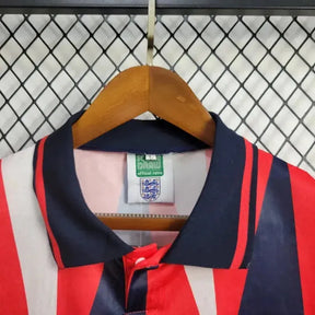 Camisa Inglaterra Retrô Away 1992 - Torcedor Masculina Vermelha - Netmantos
