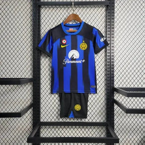 Camisa Inter de Milão Home 23/24 - Torcedor Infantil Azul e Preta - Netmantos