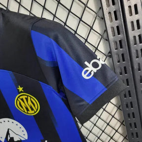 Camisa Inter de Milão Home 23/24 - Torcedor Infantil Azul e Preta - Netmantos