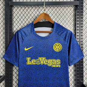 Camisa Inter de Milão Treino 23/24 - Torcedor Masculina Azul e Amarela - Netmantos