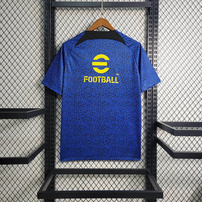Camisa Inter de Milão Treino 23/24 - Torcedor Masculina Azul e Amarela - Netmantos