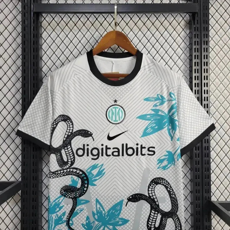 Camisa Inter de Milão Edição Especial 24/25 - Torcedor Masculina Dragão Branca - Netmantos