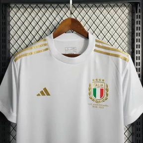 Camisa Itália Edição Comemorativa 23/24 - Torcedor Masculina Branca e Dourada - Netmantos