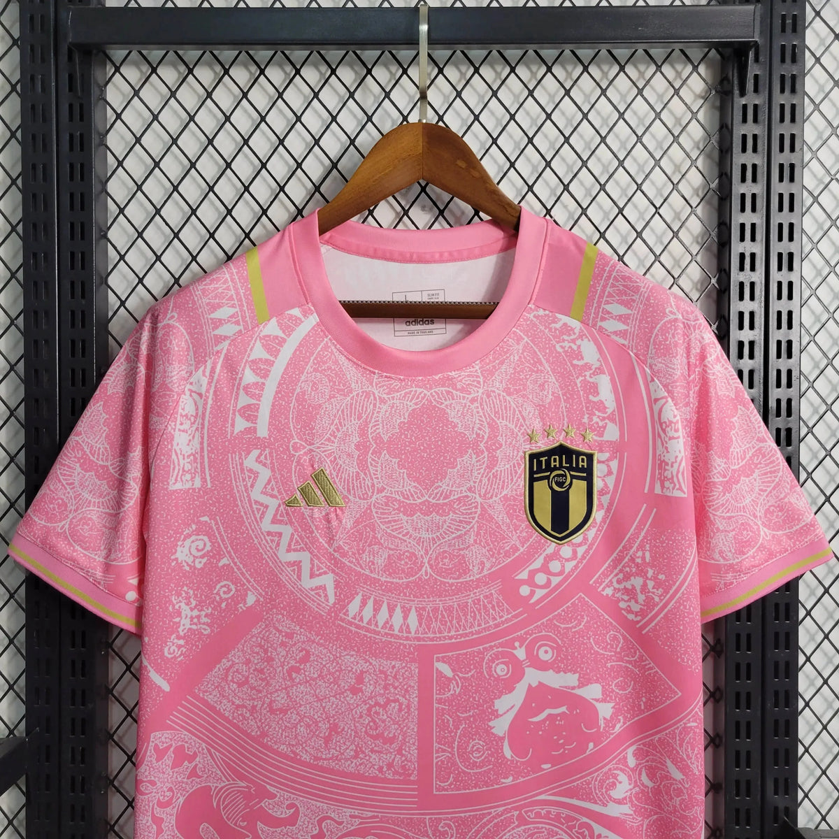 Camisa Itália Edição Especial 23/24 - Torcedor Masculina Rosa - Netmantos