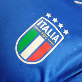 Camisa Itália Home 24/25 - Jogador Masculina Manga Longa Azul - Netmantos