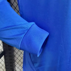 Camisa Itália Home 24/25 - Jogador Masculina Manga Longa Azul - Netmantos