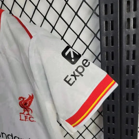 Camisa Liverpool Away 2 24/25 - Torcedor Infantil Branca - Netmantos