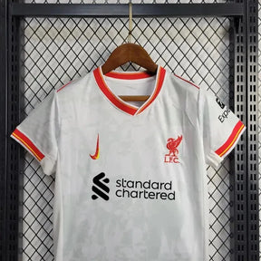Camisa Liverpool Away 2 24/25 - Torcedor Infantil Branca - Netmantos