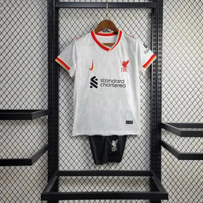 Camisa Liverpool Away 2 24/25 - Torcedor Infantil Branca - Netmantos