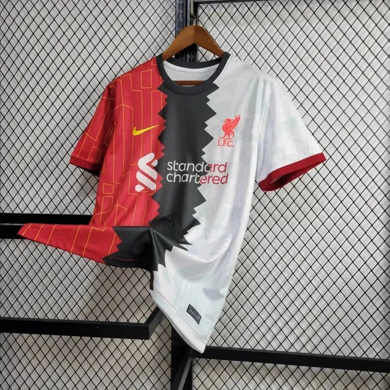 Camisa Liverpool Edição Especial 24/25 - Torcedor Masculina Vermelha, Preta e Branca - Netmantos