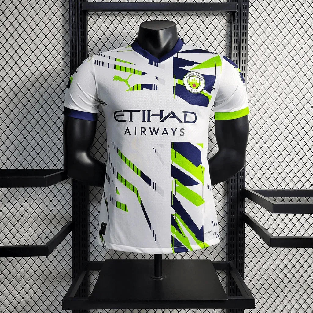 Camisa Manchester City Edição Especial 23/24 - Jogador Masculina Branca - Netmantos