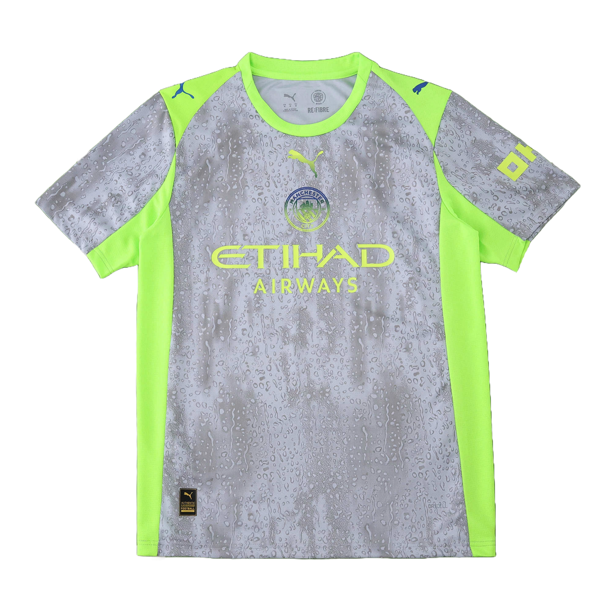 Camisa Manchester City Third Away 25/26 - Torcedor Masculina Cinza e Verde