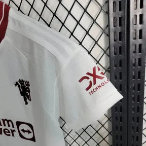 Camisa Manchester United Away 23/24 - Torcedor Infantil Branca - Netmantos