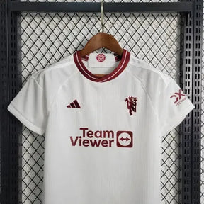 Camisa Manchester United Away 23/24 - Torcedor Infantil Branca - Netmantos