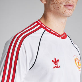 Camisa Manchester United Retrô Away 1991 - Torcedor Masculina Branca Manga Longa