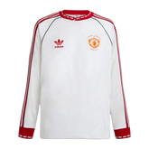 Camisa Manchester United Retrô Away 1991 - Torcedor Masculina Branca Manga Longa