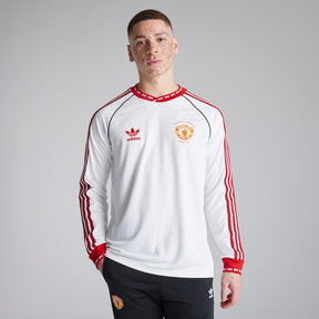 Camisa Manchester United Retrô Away 1991 - Torcedor Masculina Branca Manga Longa