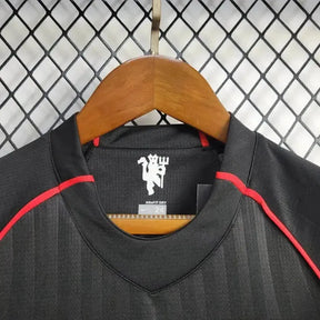 Camisa Manchester United Retrô Away 2007/08 - Torcedor Infantil Preta - Netmantos