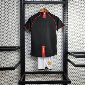 Camisa Manchester United Retrô Away 2007/08 - Torcedor Infantil Preta - Netmantos
