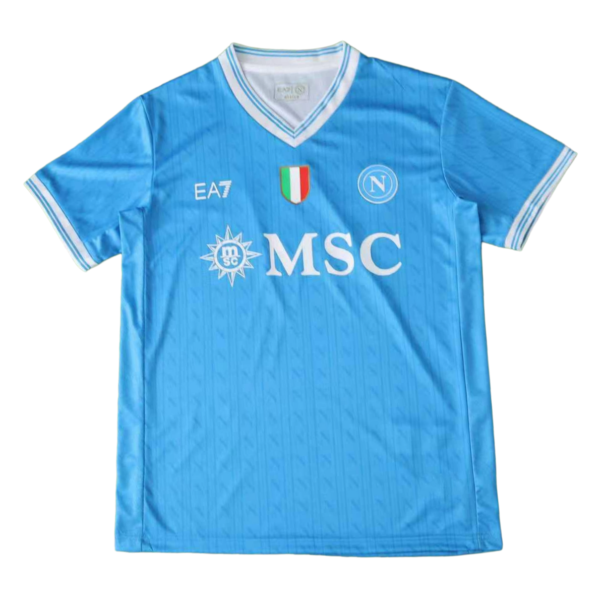 Camisa Napoli Home 25/26 - Torcedor Masculina Azul