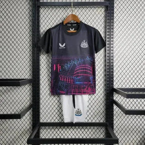 Camisa Newcastle Edição Especial 23/24 - Torcedor Infantil Preta - Netmantos