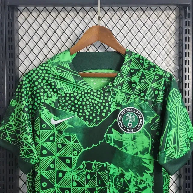 Camisa Nigéria 22/23 - Torcedor Masculina Verde - Netmantos