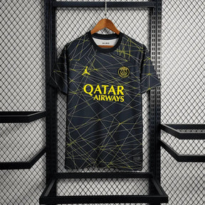Camisa PSG V Away 23/24 - Torcedor Masculina Preta e Amarela - Netmantos